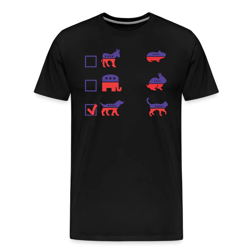 “I Vote for Dog”-Men's Premium T-Shirt