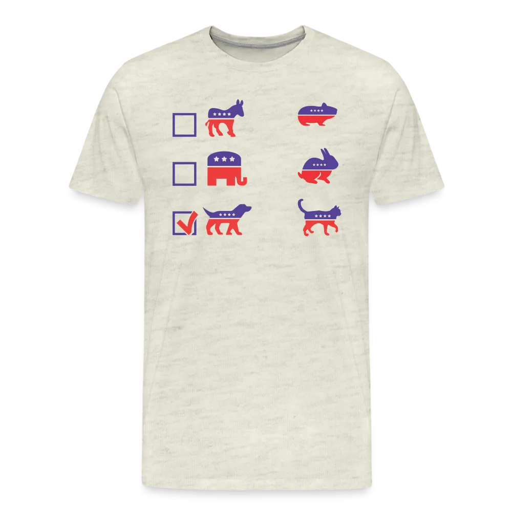 “I Vote for Dog”-Men's Premium T-Shirt