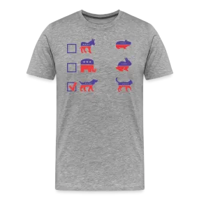 “I Vote for Dog”-Men's Premium T-Shirt