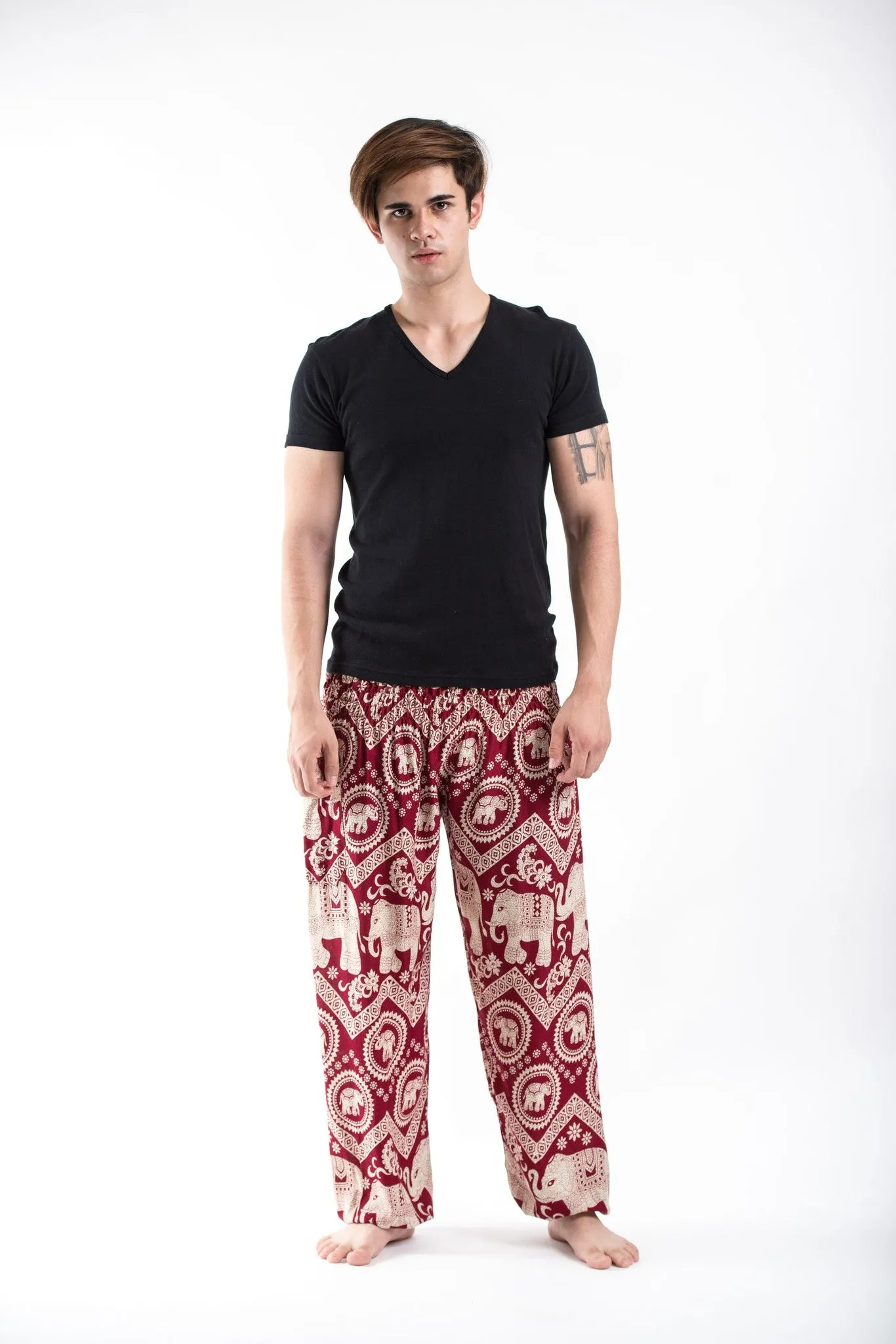 Imperial Elephant Men's Elephant Pants in Red