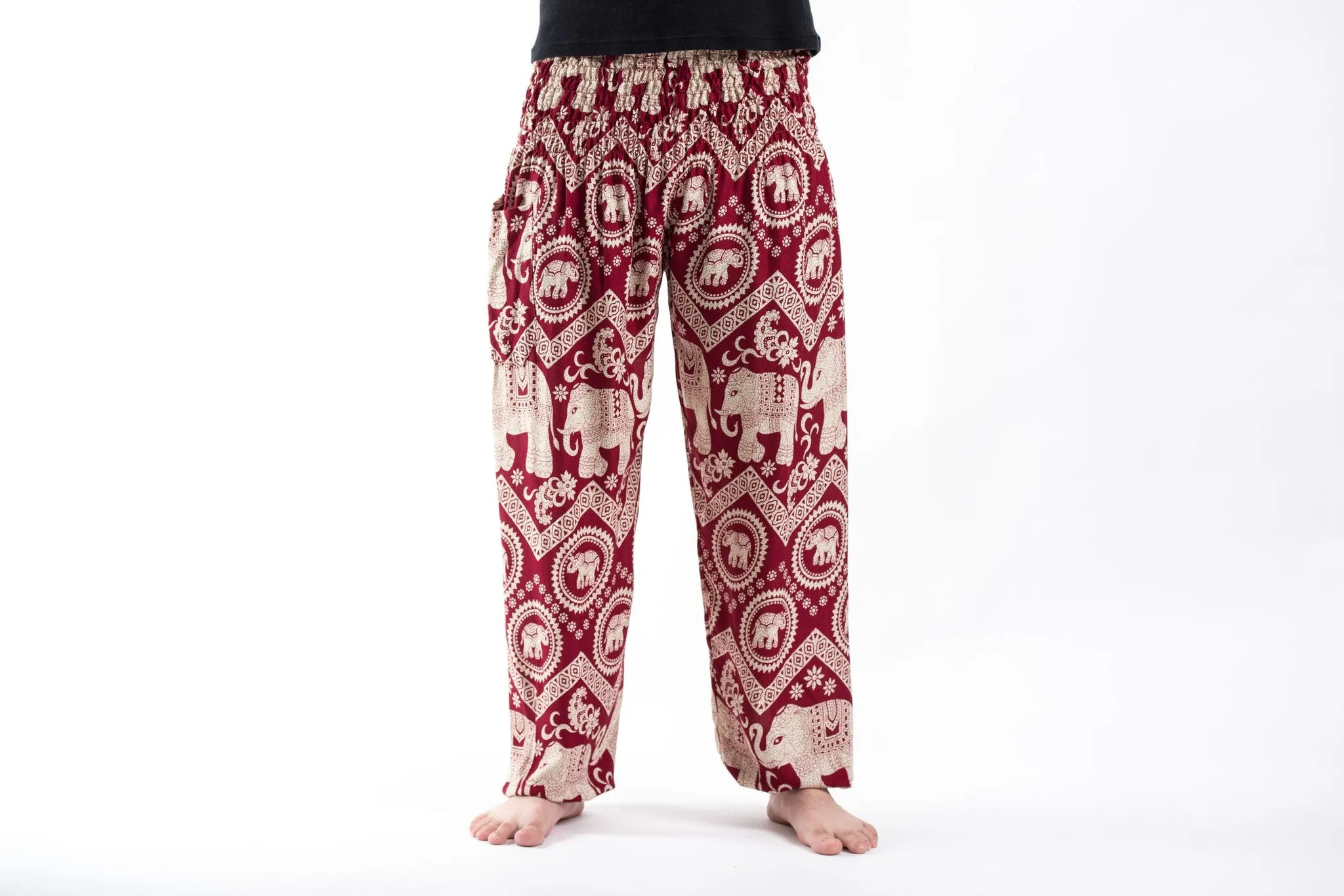 Imperial Elephant Men's Elephant Pants in Red