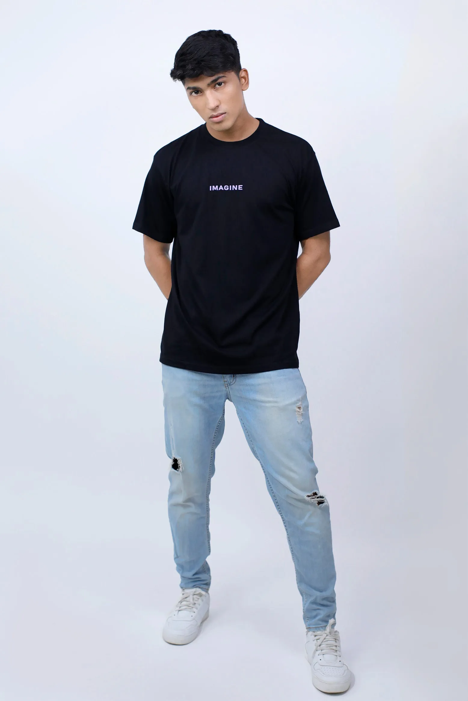 Infinite Reality Black Oversized T-shirt