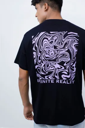 Infinite Reality Black Oversized T-shirt