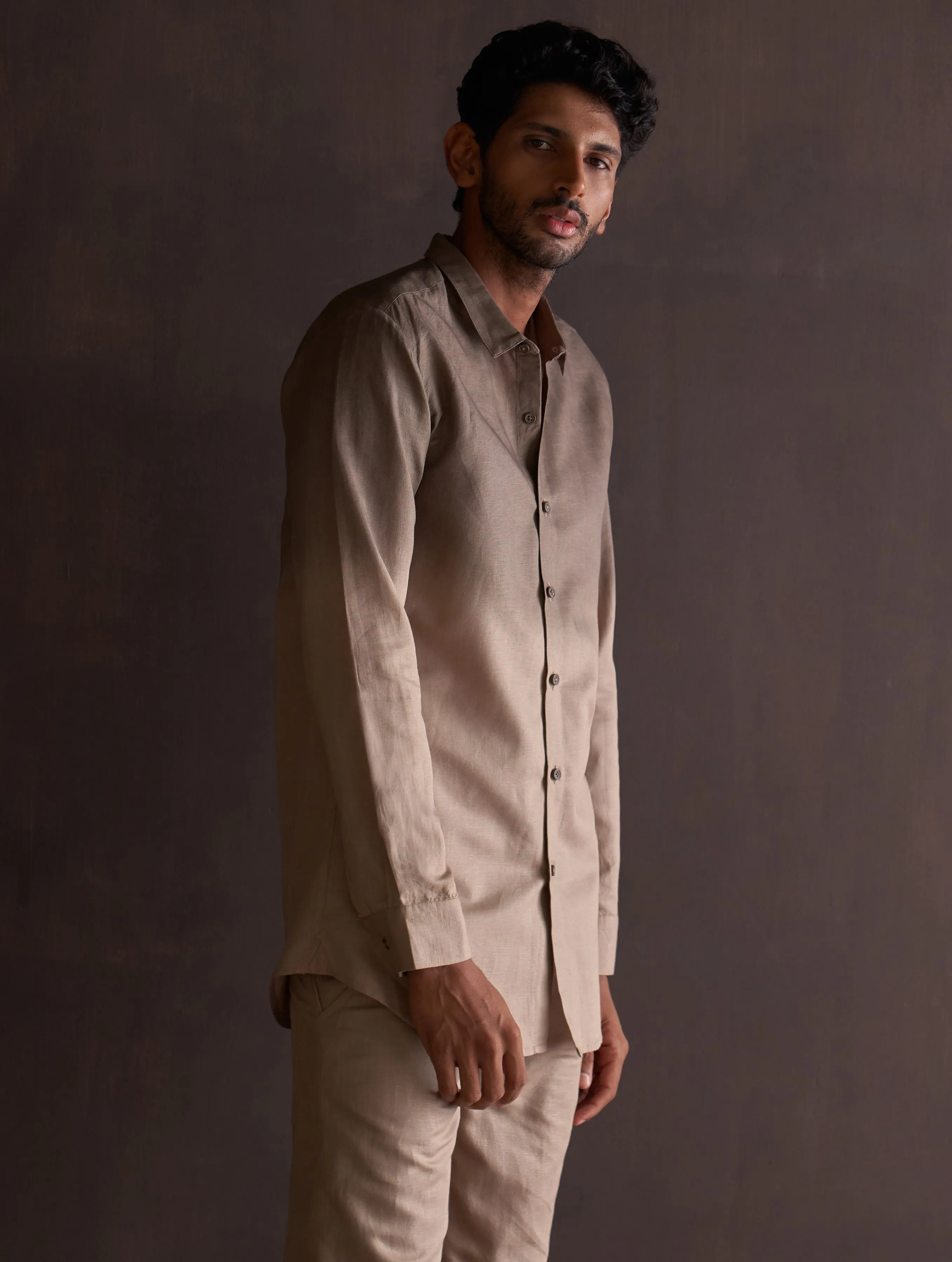 Kio Ombre Shirt - River Sand