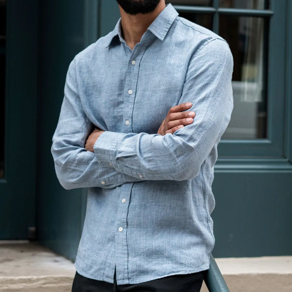 Linen Shirt | Blue