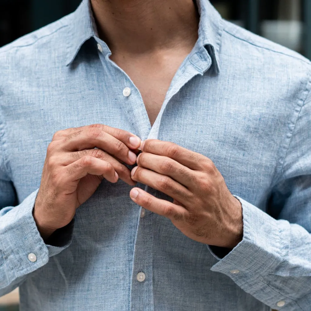 Linen Shirt | Blue