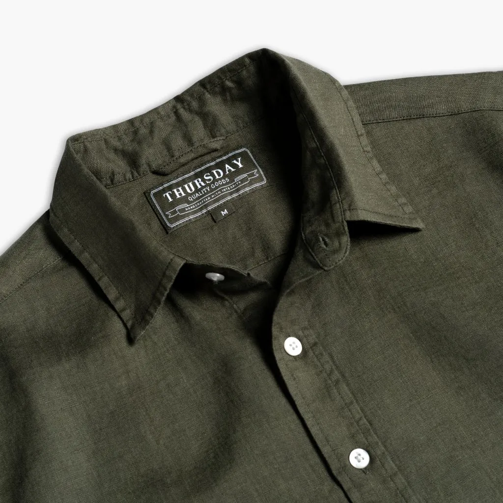 Linen Shirt | Olive