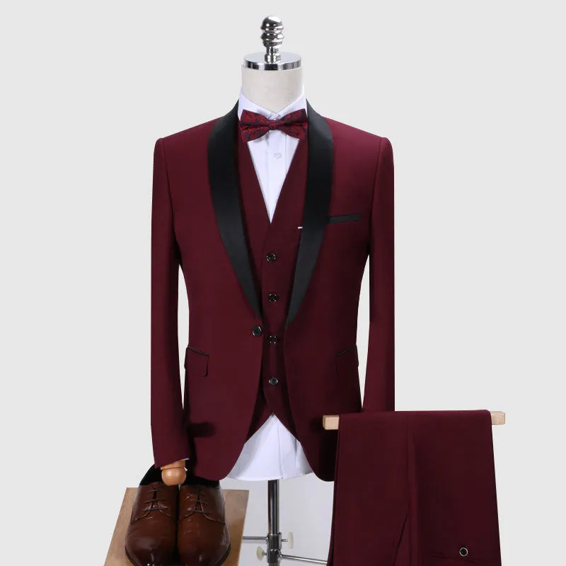 Men’s 3 Piece Tuxedo Suits For All Seasons-987