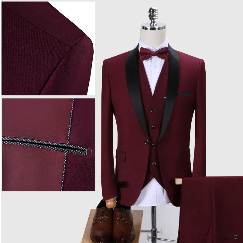 Men’s 3 Piece Tuxedo Suits For All Seasons-987