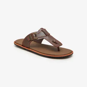 Men's Basic Buckled Chappal