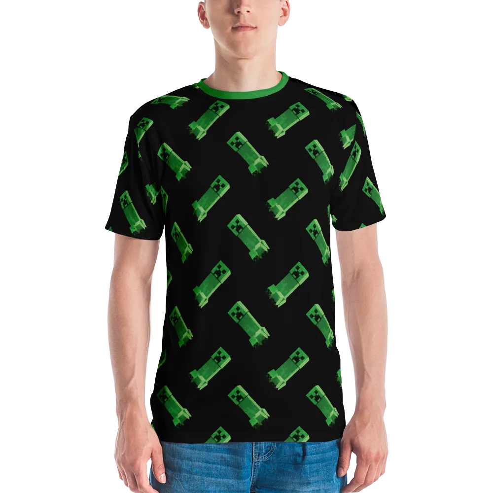 Minecraft Creeper Pattern Unisex Short Sleeve T-Shirt