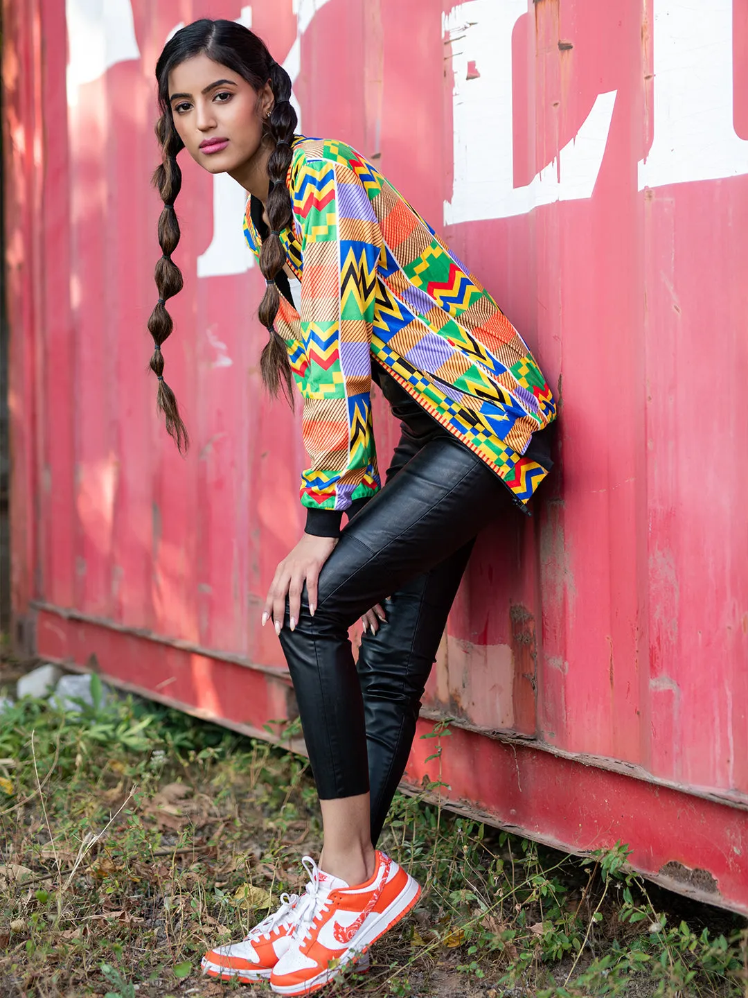 Multicolor African Printed Velvet Jacket