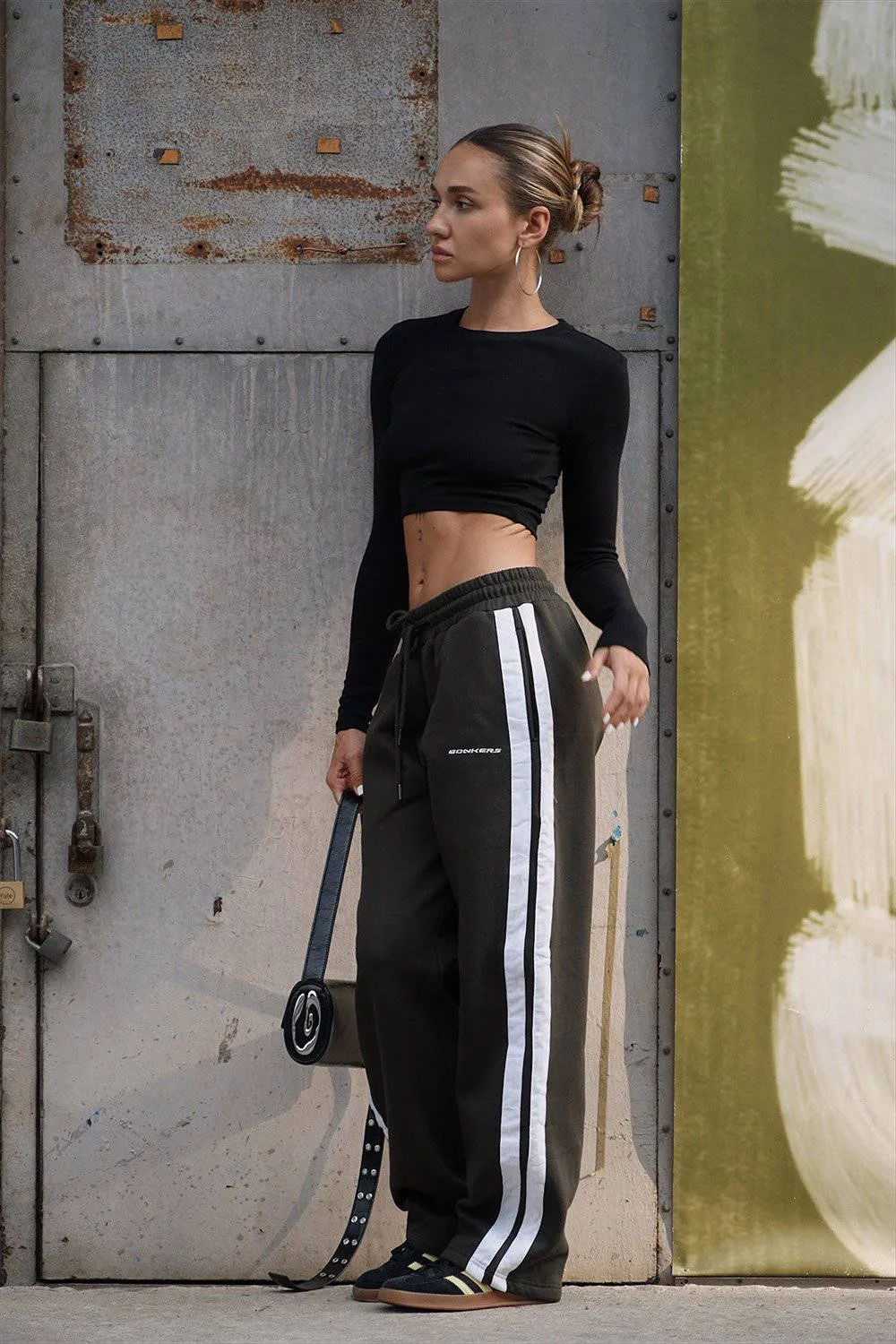 Olive Sporty Straight Fit Pants