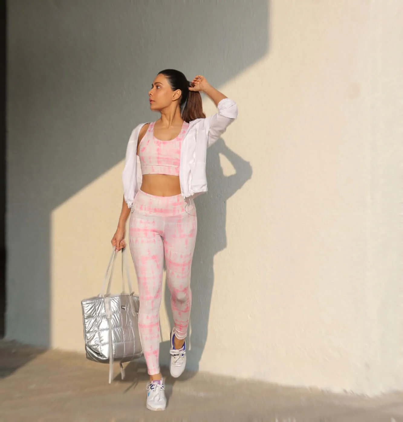 Pink Shibori Luxe Crop Top