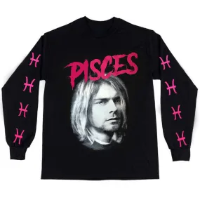 Pisces Kurt Cobain Long Sleeve Tee (Men)