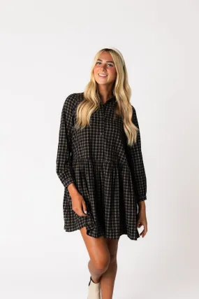 Plaid Collared Dress