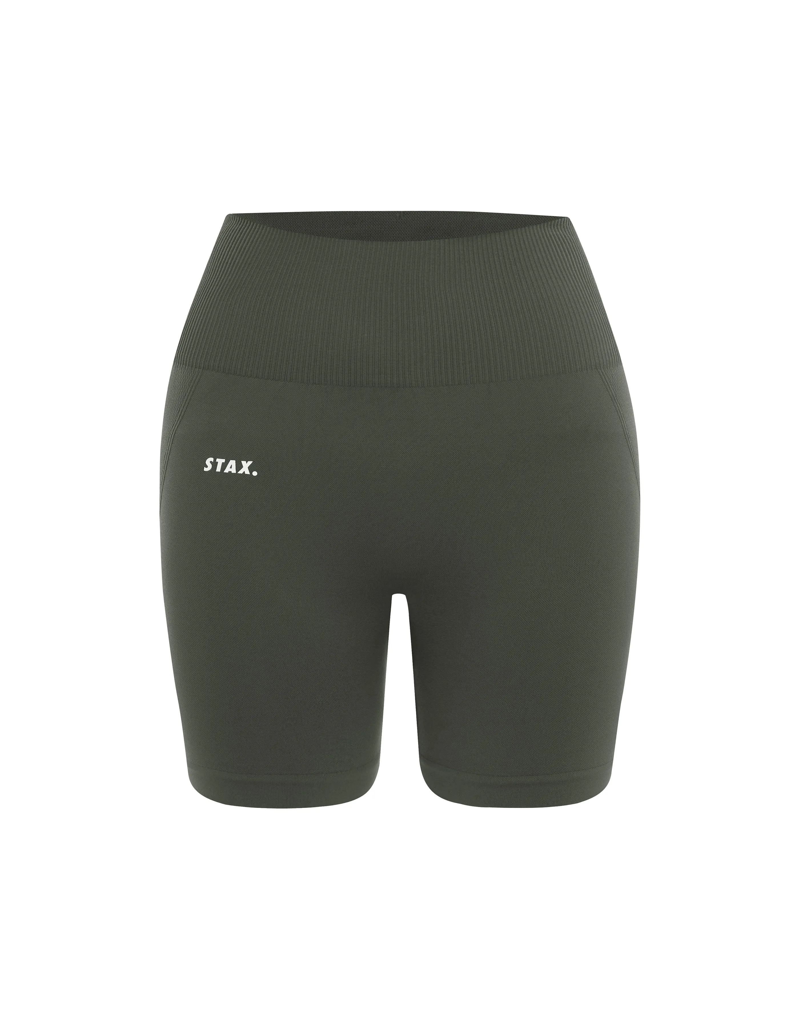 Premium Seamless Midi Bike Shorts - Dovetail