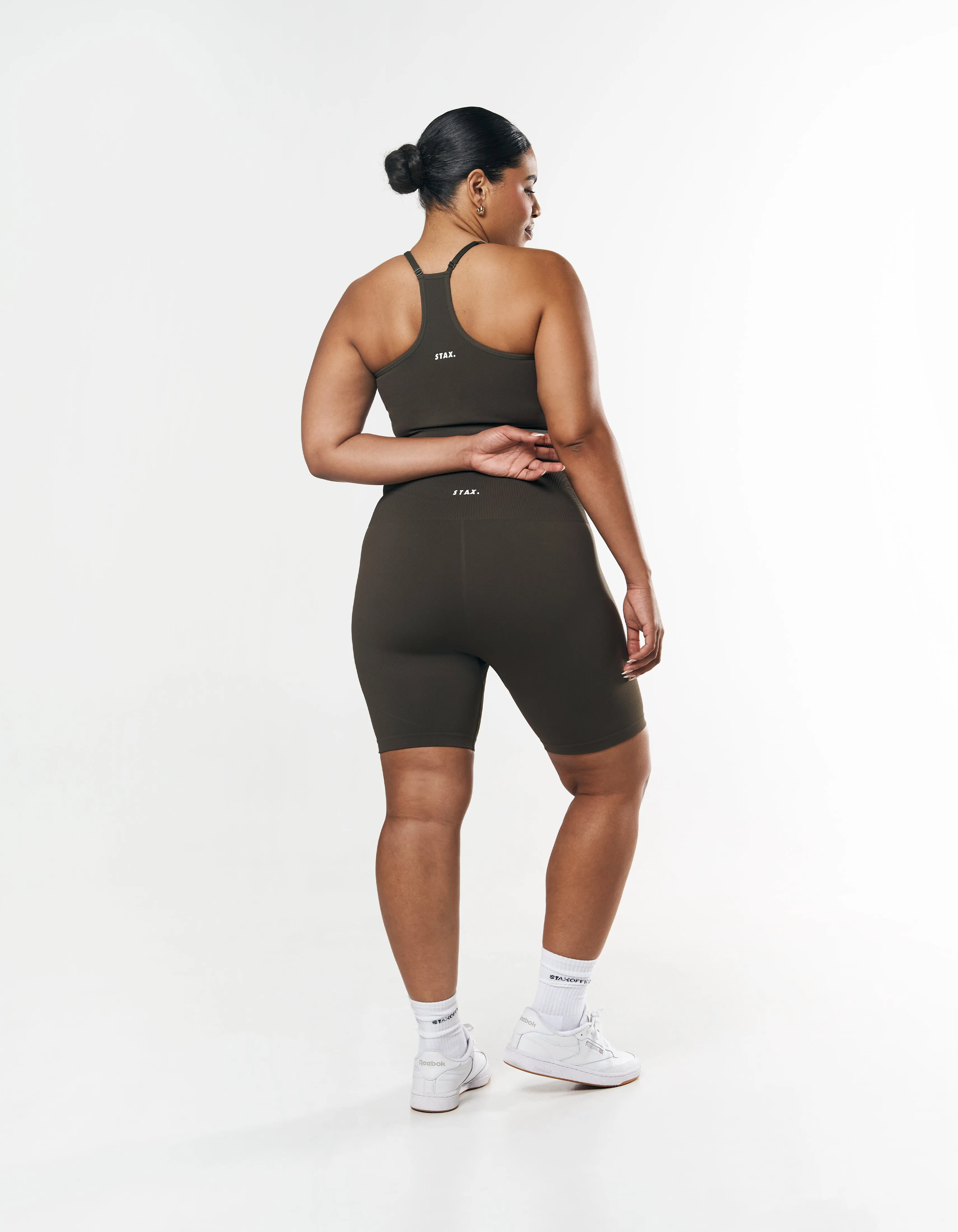 Premium Seamless Midi Bike Shorts - Dovetail