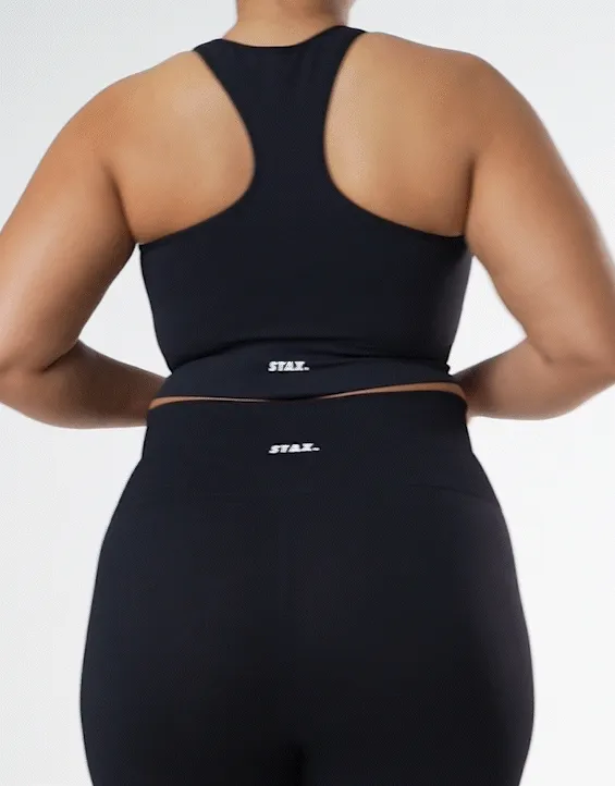 Premium Seamless Racer Crop - Astro