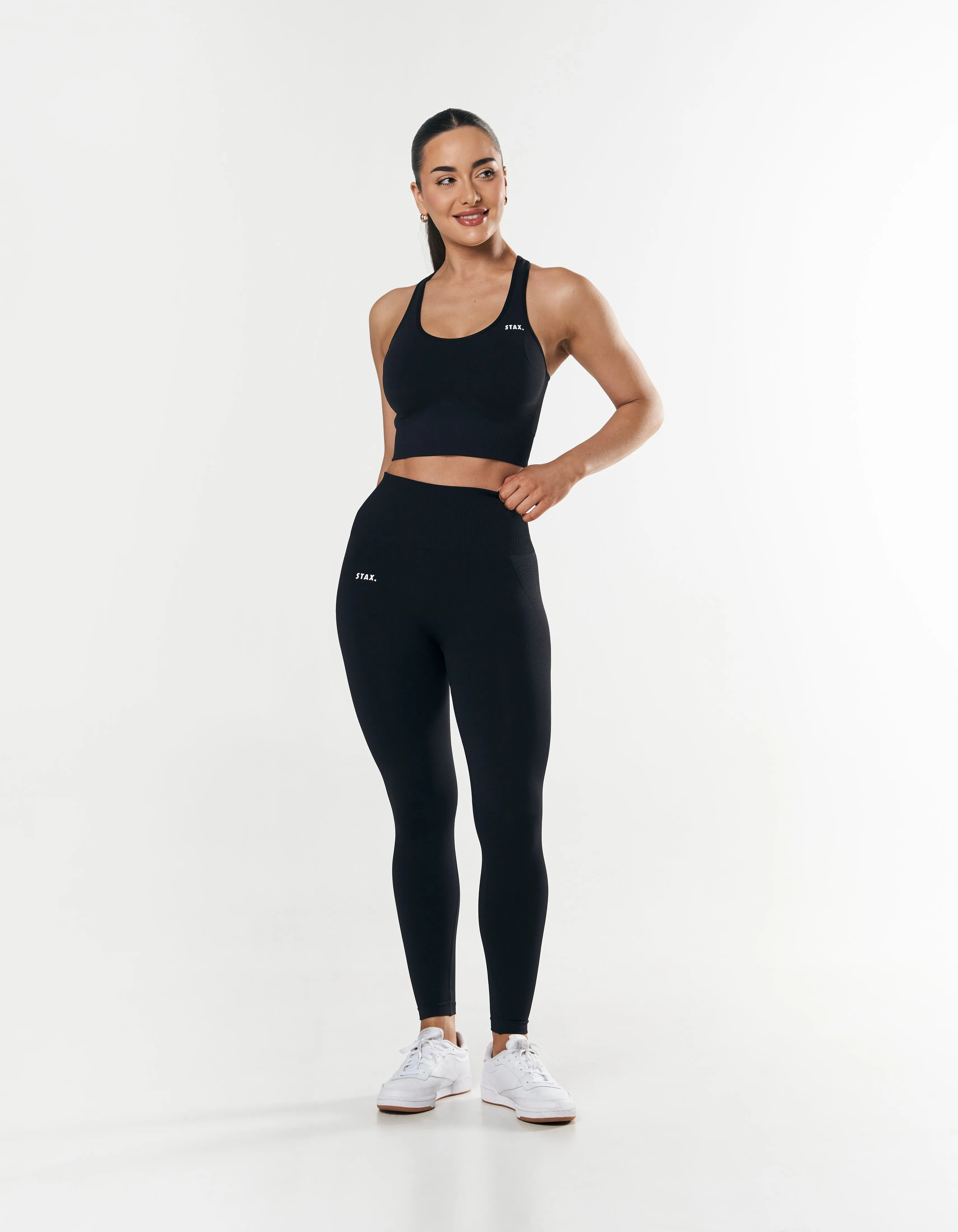 Premium Seamless Racer Crop - Astro