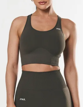 Premium Seamless Racer Crop - Dovetail