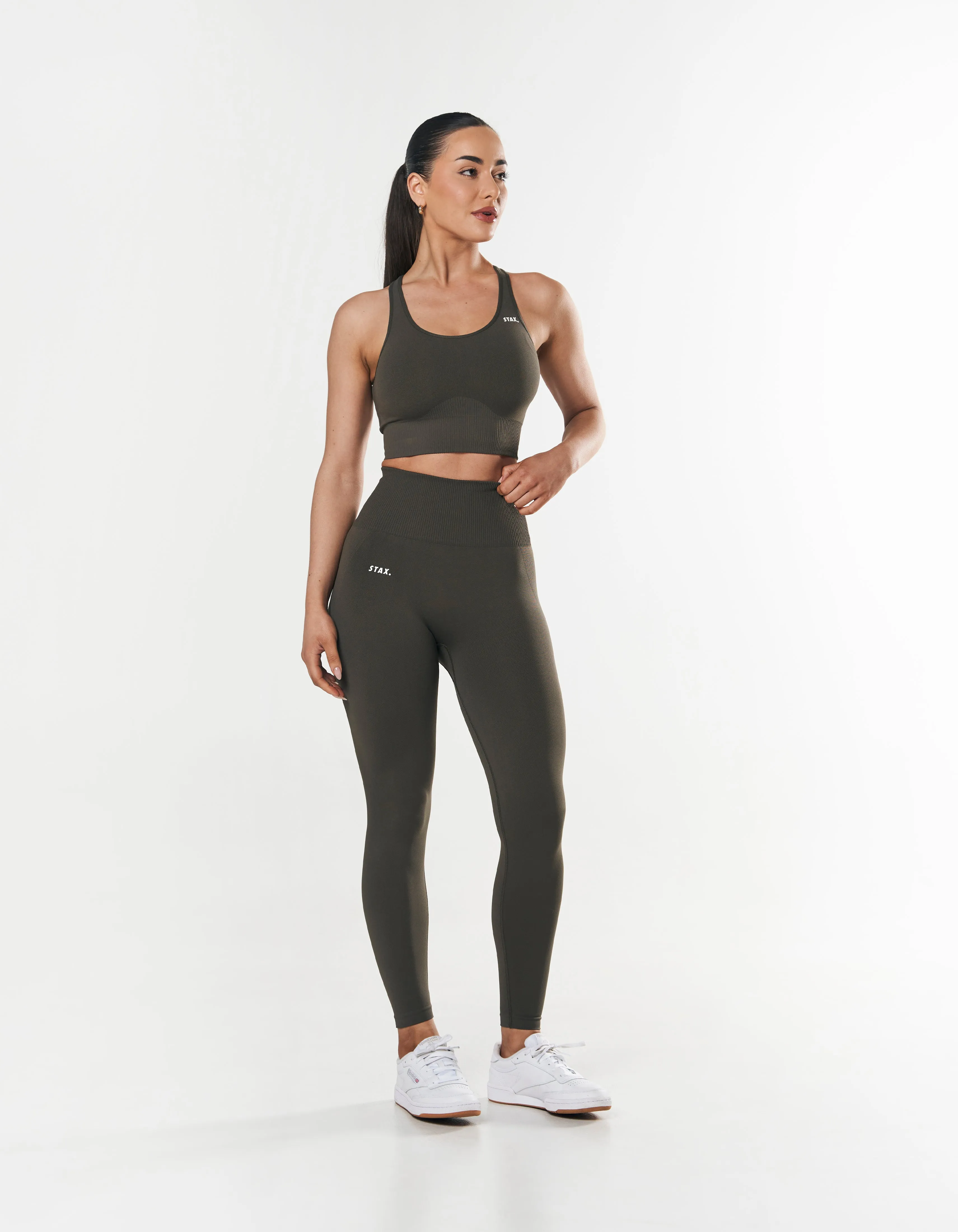 Premium Seamless Racer Crop - Dovetail