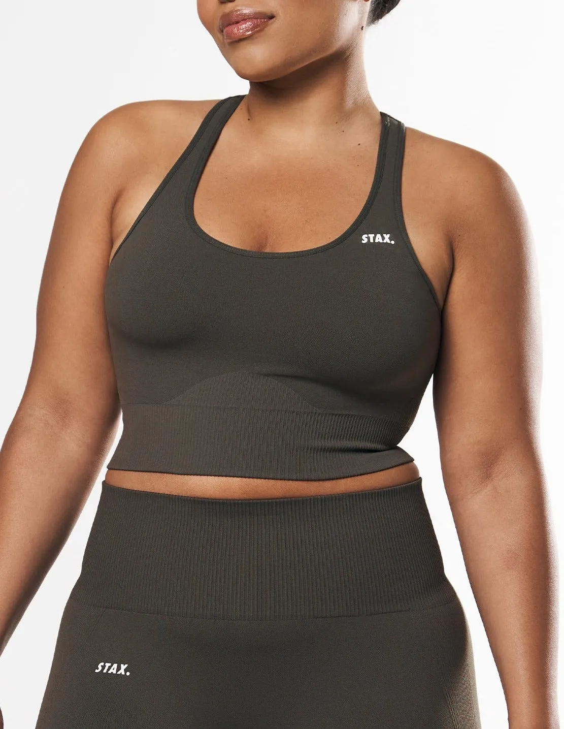 Premium Seamless Racer Crop - Dovetail