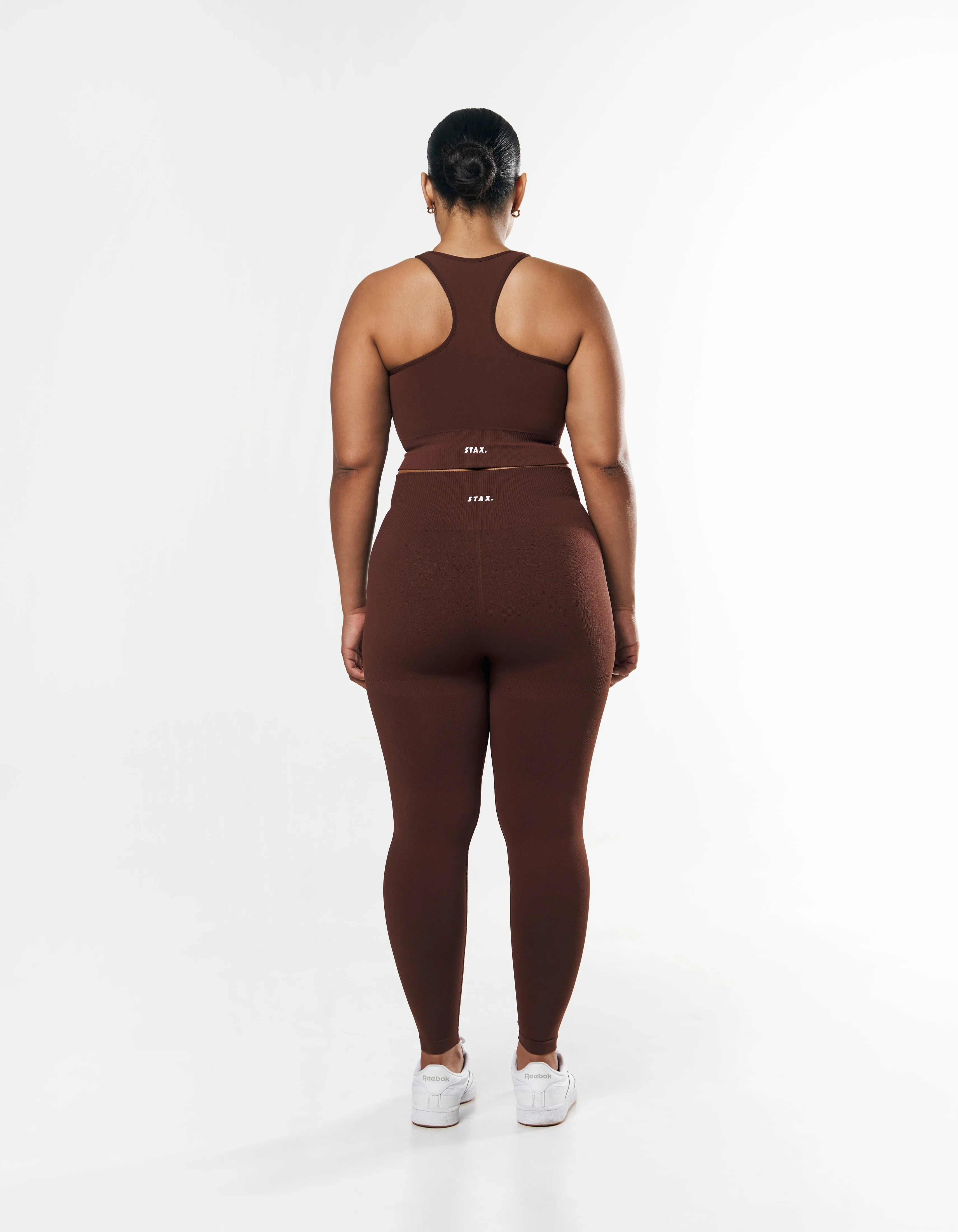 Premium Seamless Racer Crop - Umber