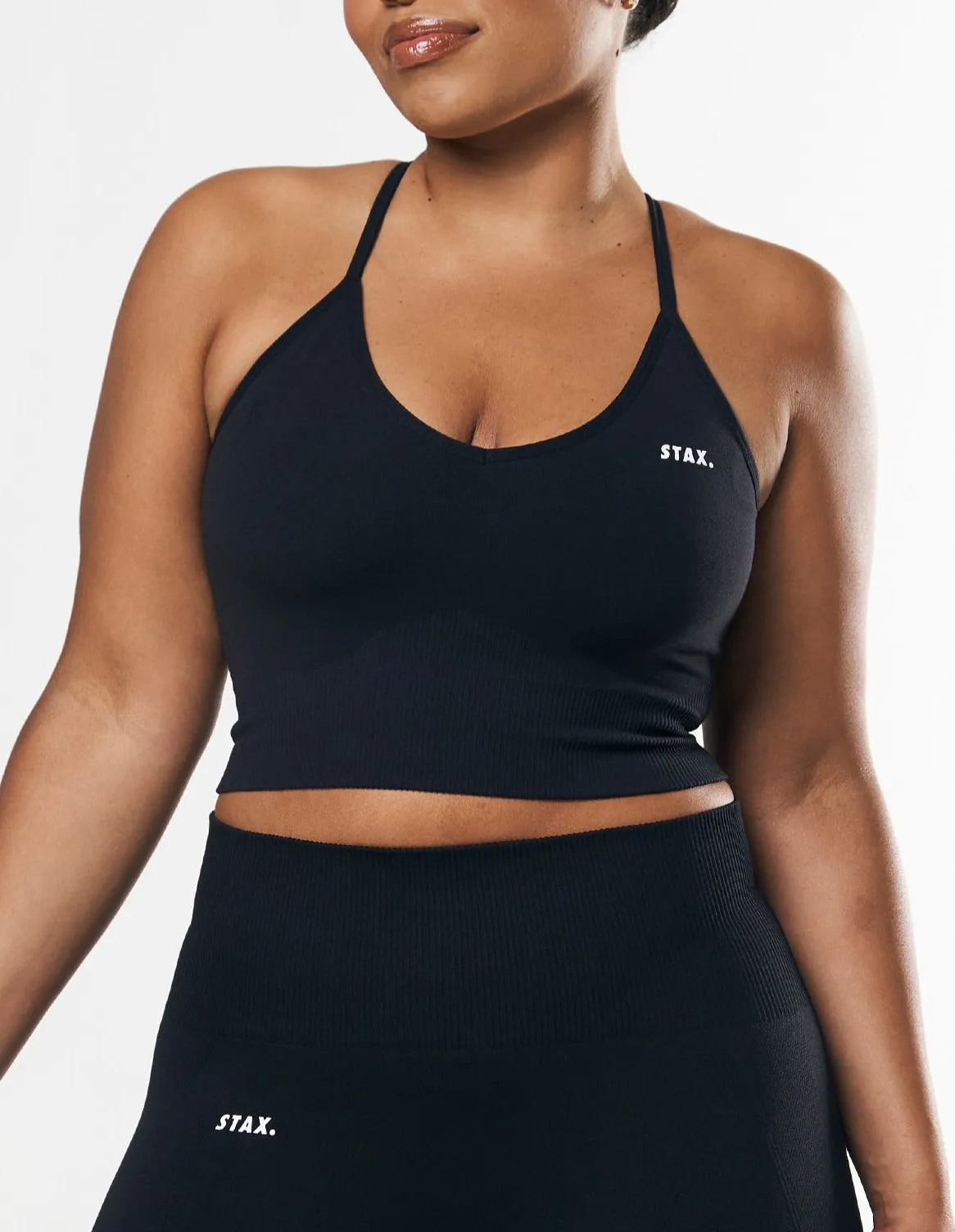 Premium Seamless Strappy Crop - Astro