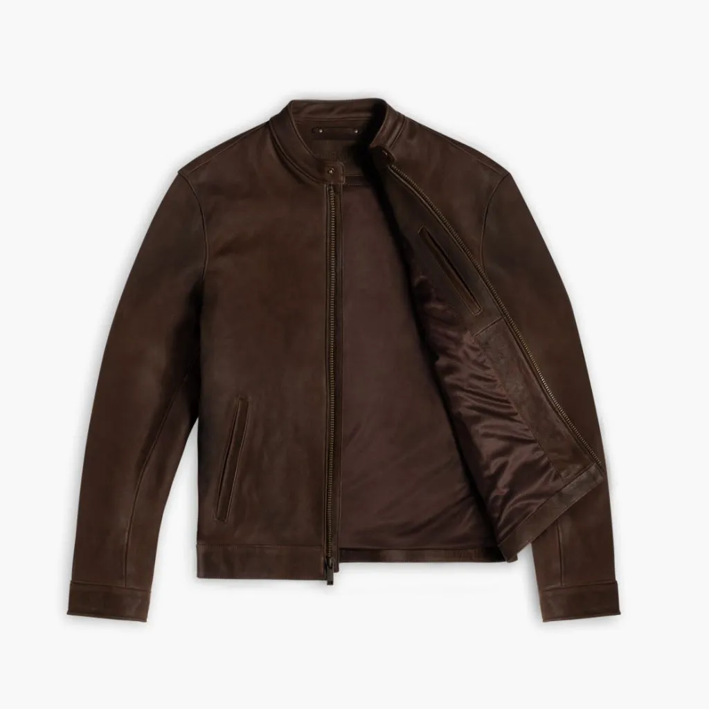 Racer Jacket | Tobacco (Brass Hardware)