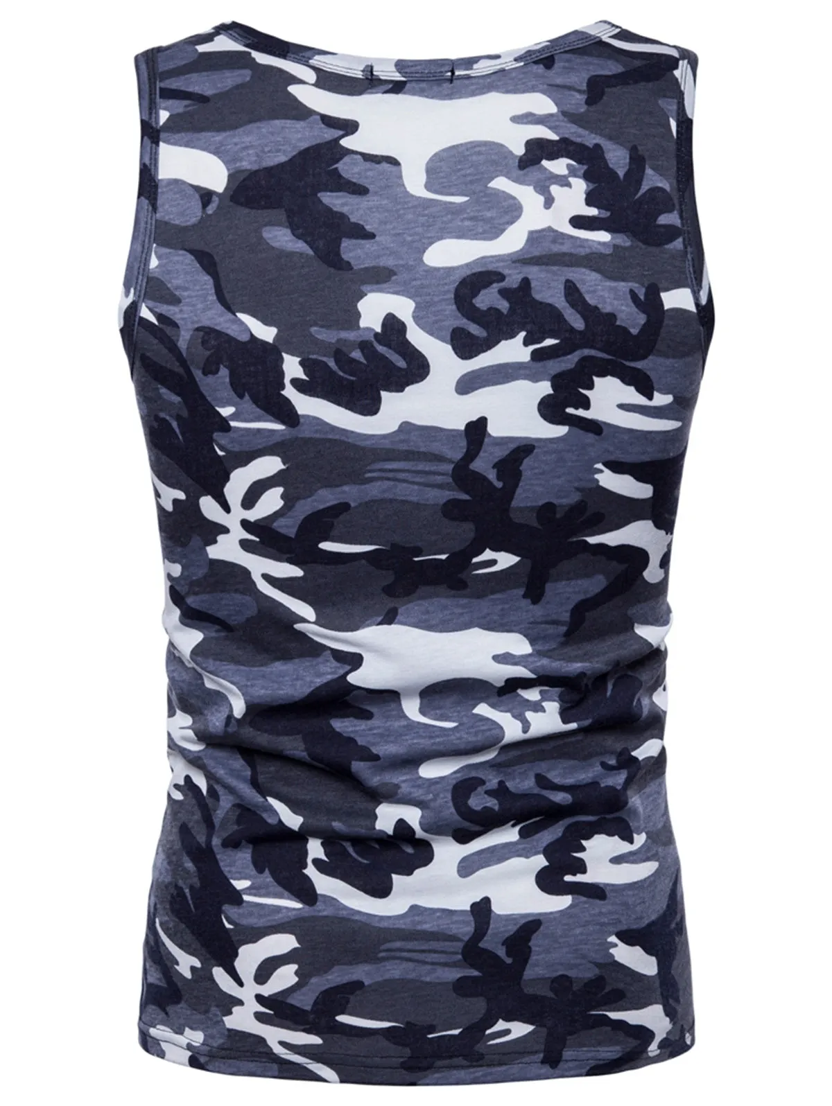 Round Neck Camo Tank Top