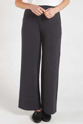 Samira Bamboo Wide Leg Pant - Slate Grey