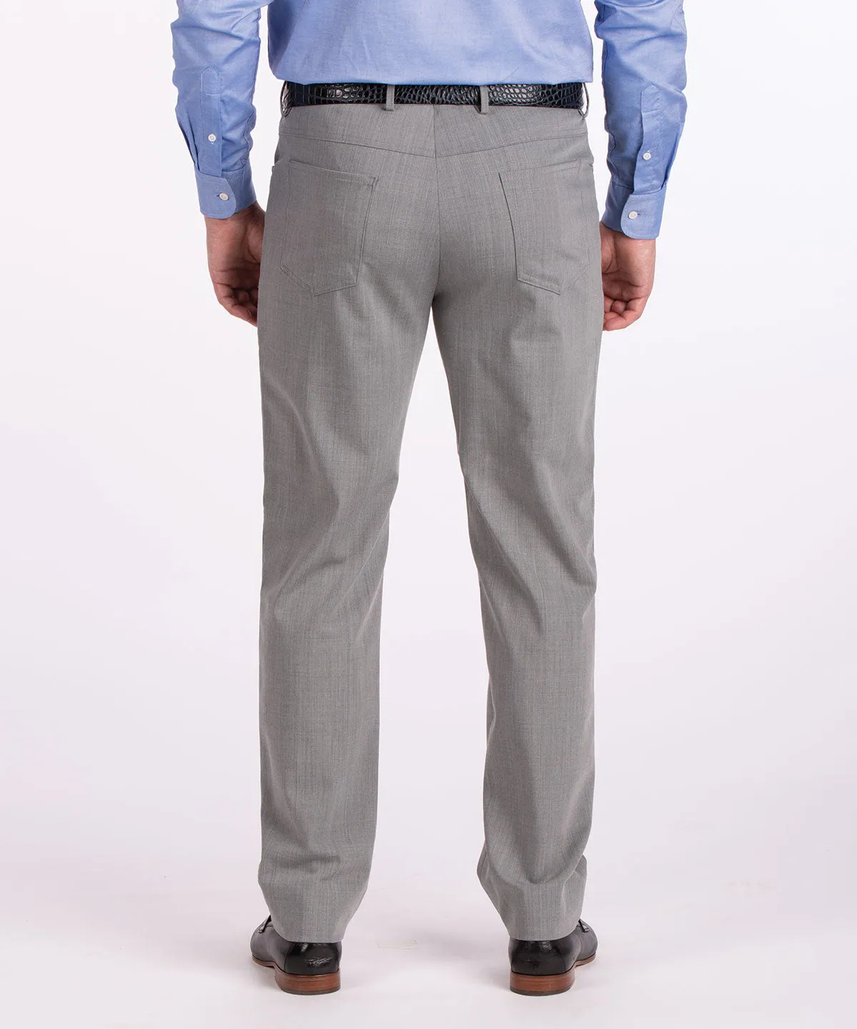 Signature Bi-Stretch Serge Wool 5-Pocket Pants