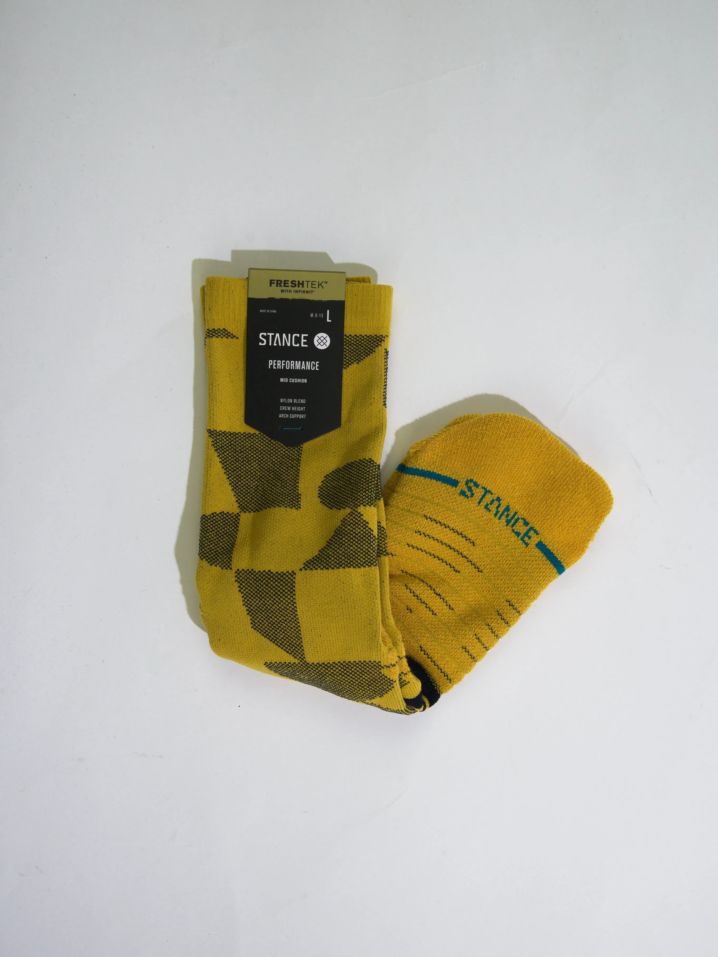 Stance - Cut It Out - Black - Crew Height Infiknit Performance Socks