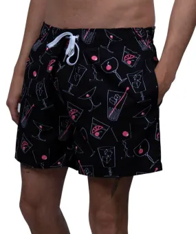 Swim Shorts Cocktails - Black