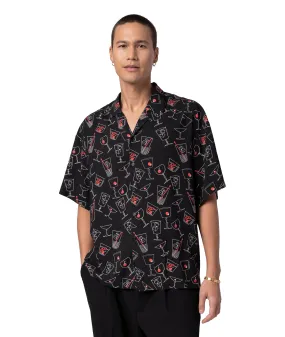 Viscose  Shirt Cocktails - Black