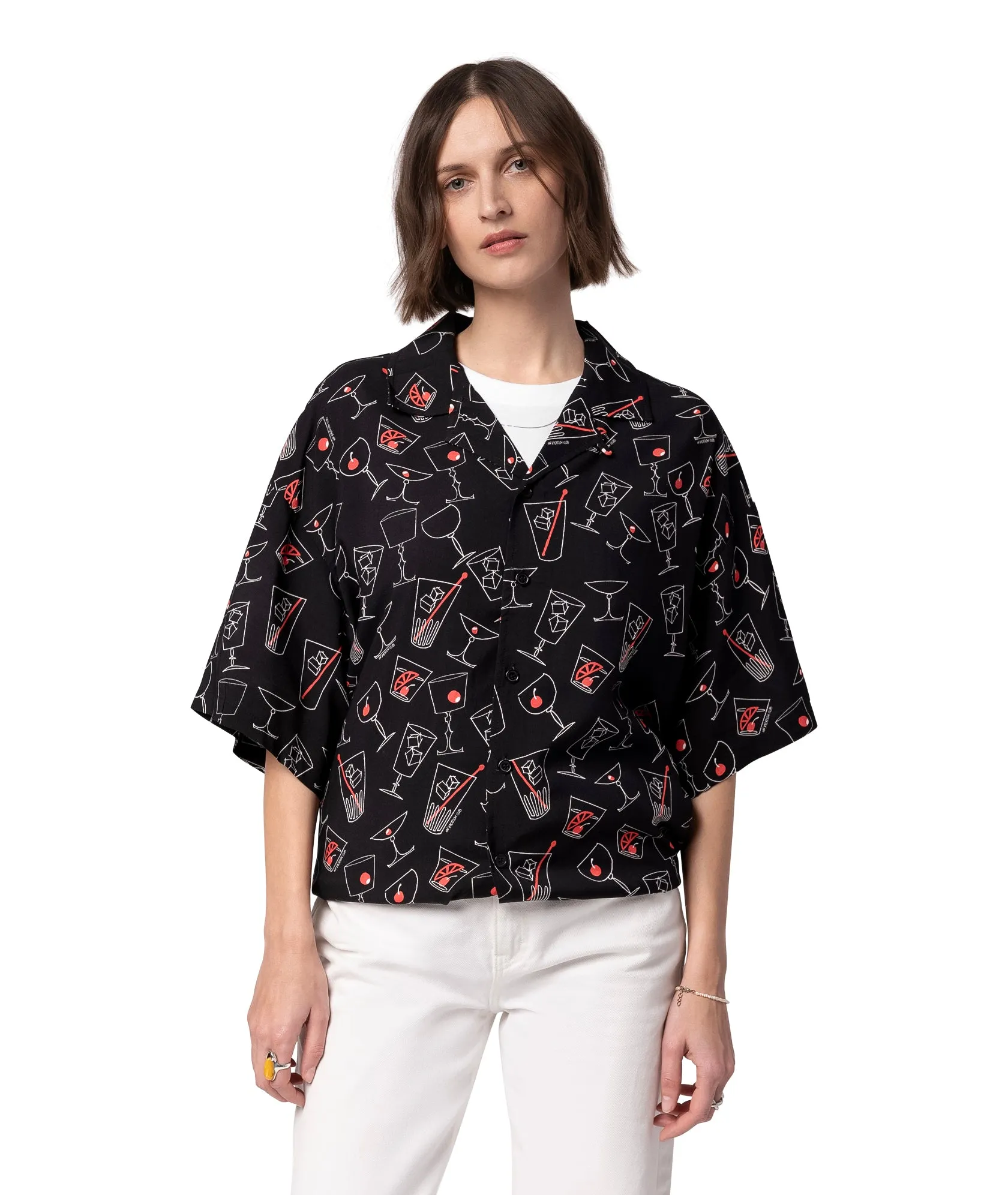 Viscose  Shirt Cocktails - Black