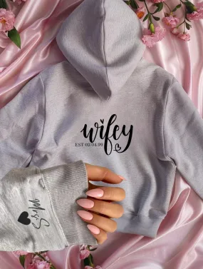 WIFEY HOODIE - GREY