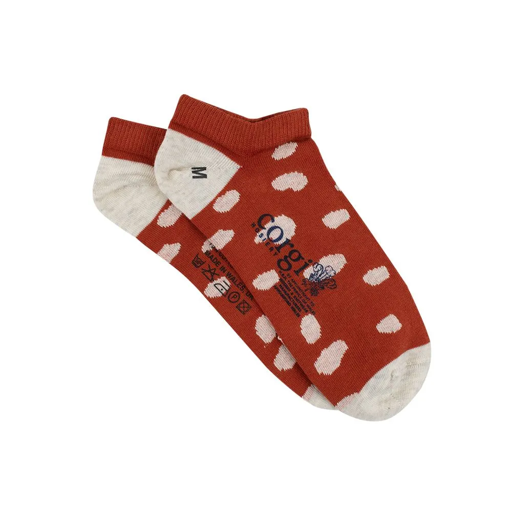 Women's Dalmatian Spot Cotton Trainer Socks