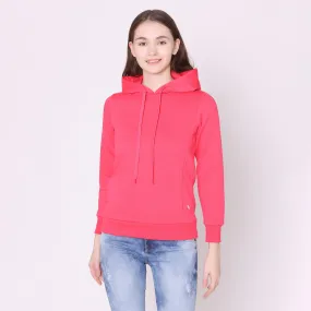 Women's Hoodie Jacket - Bright Rose