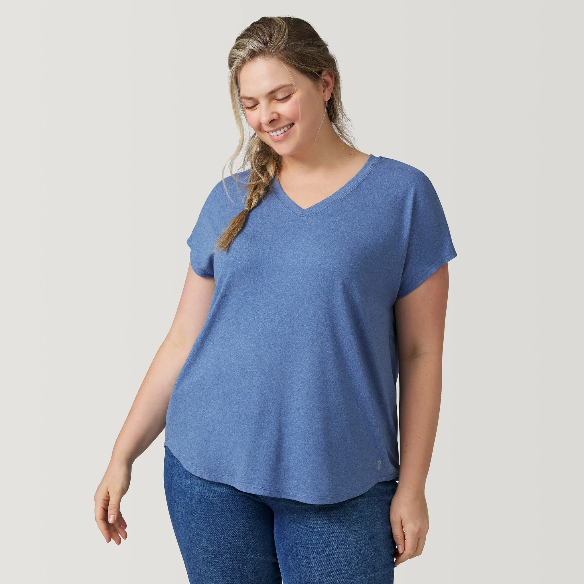 Women's Plus Size Microtech Chill B Cool Tee